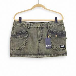 Minga London Women’s Mini Skirt Size 32 Grunge Revival Punk Gothic Streetwear